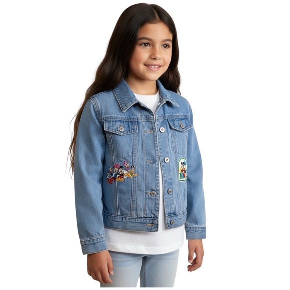 Disney Jean Jacket with Sweater Lining Kids size 7/8. This is extremely rare!